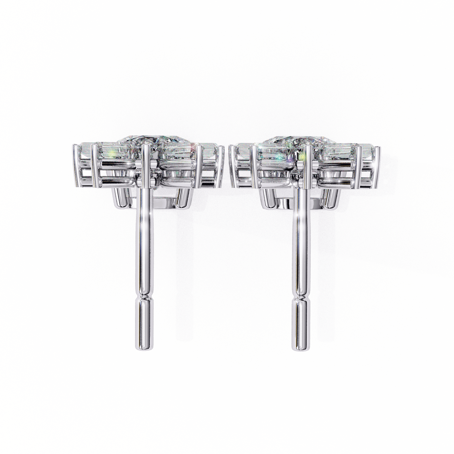 lab grown diamond | moissanite Jewellery Meteor Shine Lab Grown OR Moissanite Earrings by Rabbito Jewels