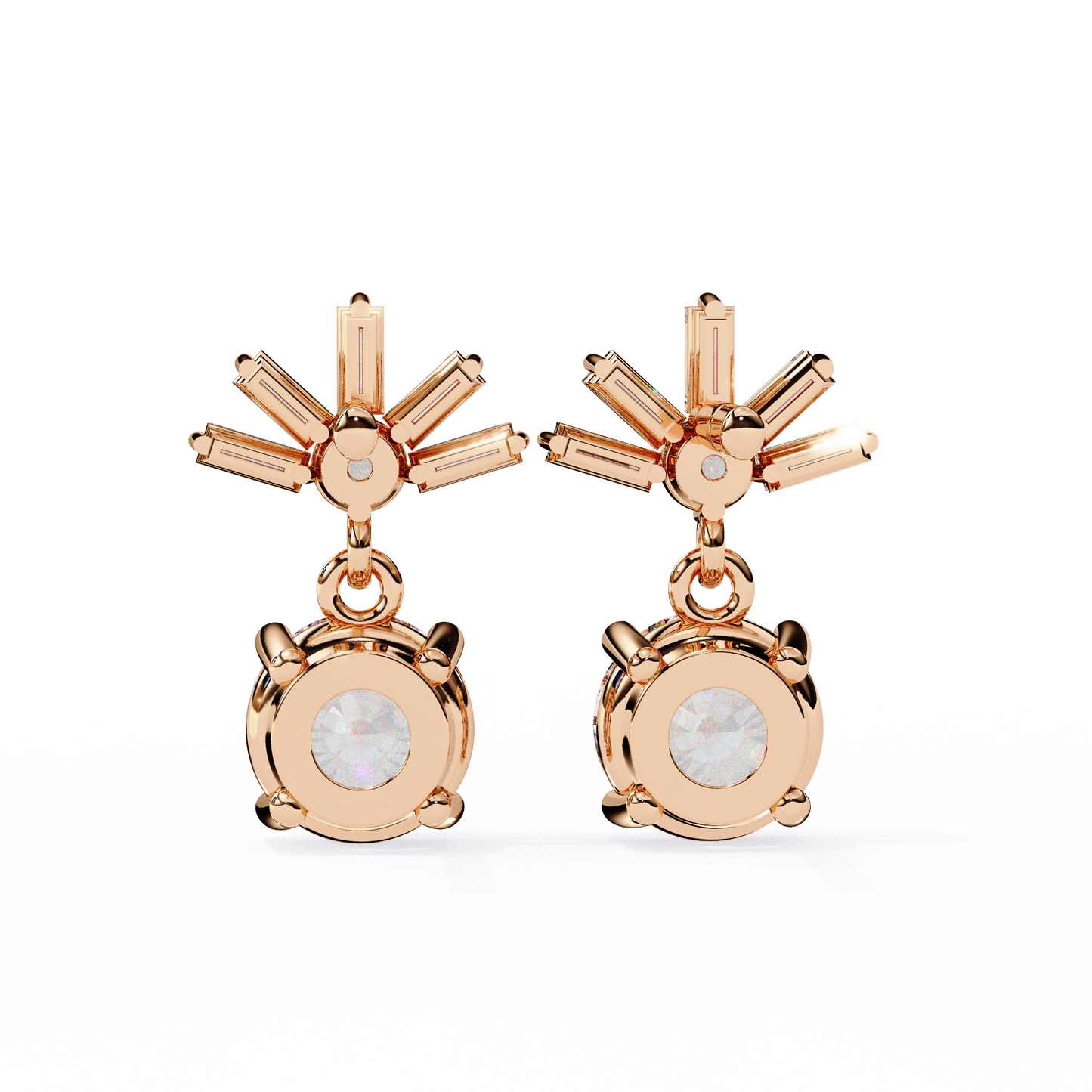 lab grown diamond | moissanite Jewellery Meteor Shine Lab Grown OR Moissanite Earrings by Rabbito Jewels