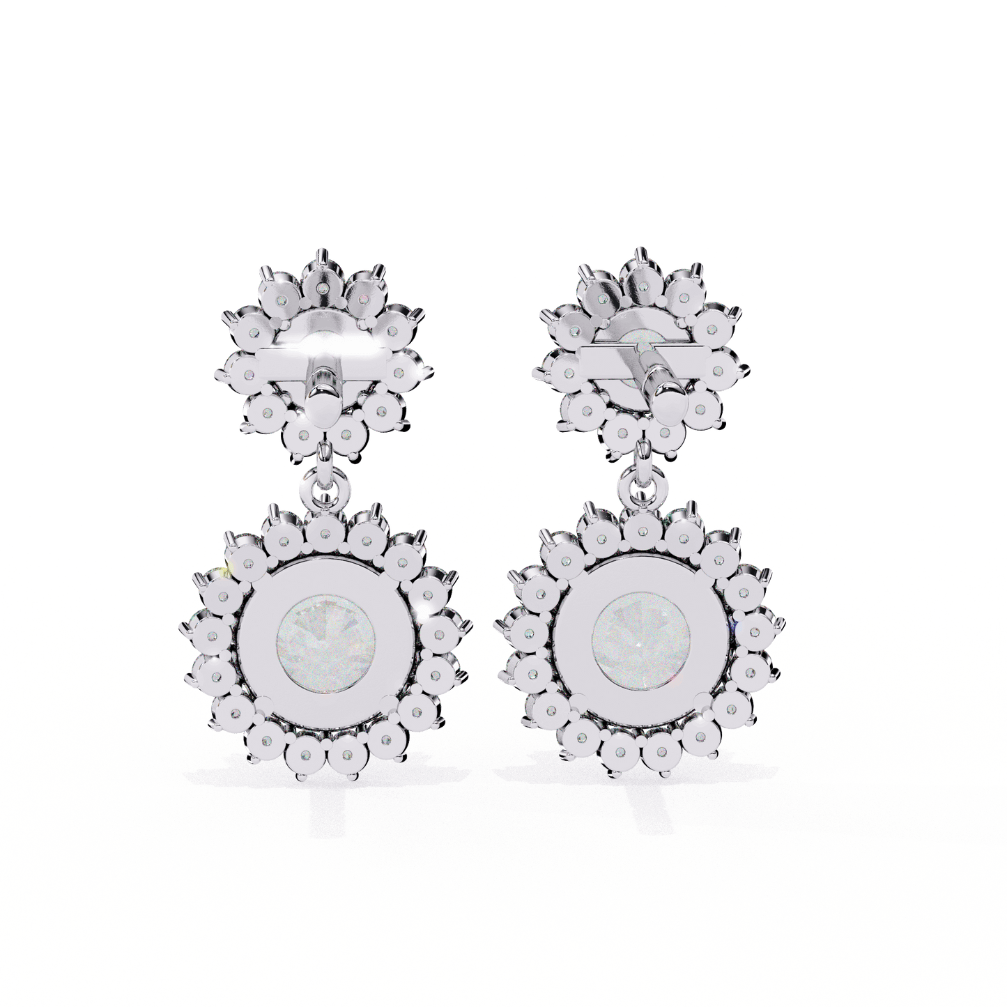 lab grown diamond | moissanite Jewellery Solar Whisper Lab Grown Diamond OR Moissanite Dangle Earrings by Rabbito Jewels