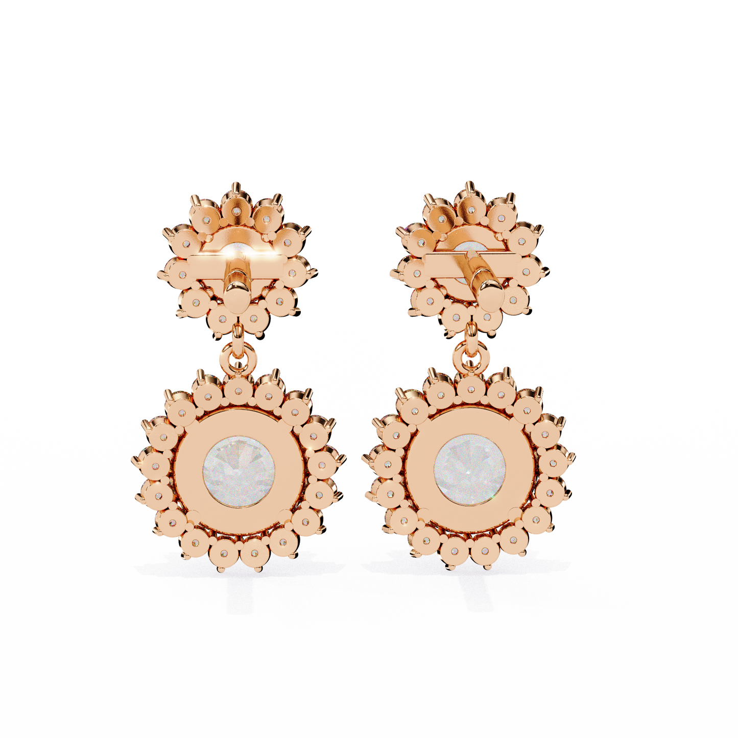 lab grown diamond | moissanite Jewellery Solar Whisper Lab Grown Diamond OR Moissanite Dangle Earrings by Rabbito Jewels