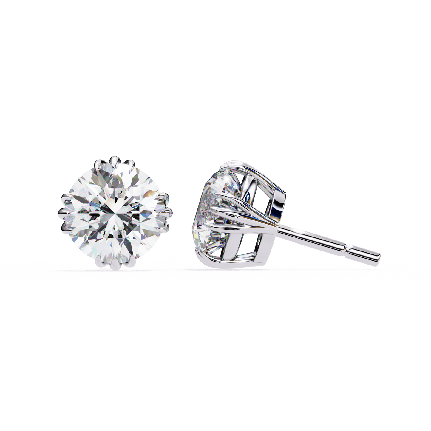 lab grown diamond | moissanite Jewellery Aurora’s Kiss Lab Grown OR Moissanite Earrings by Rabbito Jewels