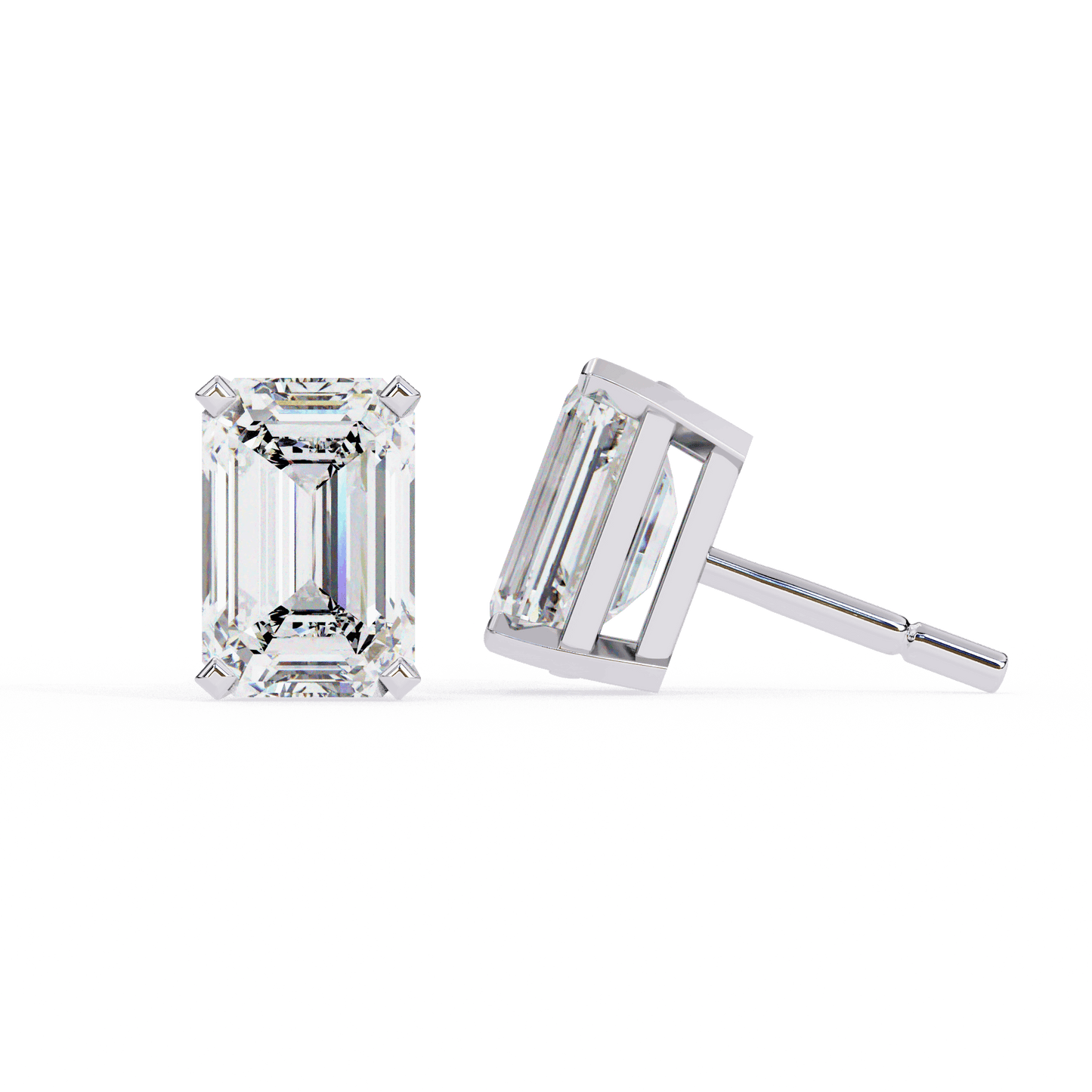lab grown diamond | moissanite Jewellery Stardust Elegance Lab Grown Diamond OR Moissanite Stud Earrings by Rabbito Jewels