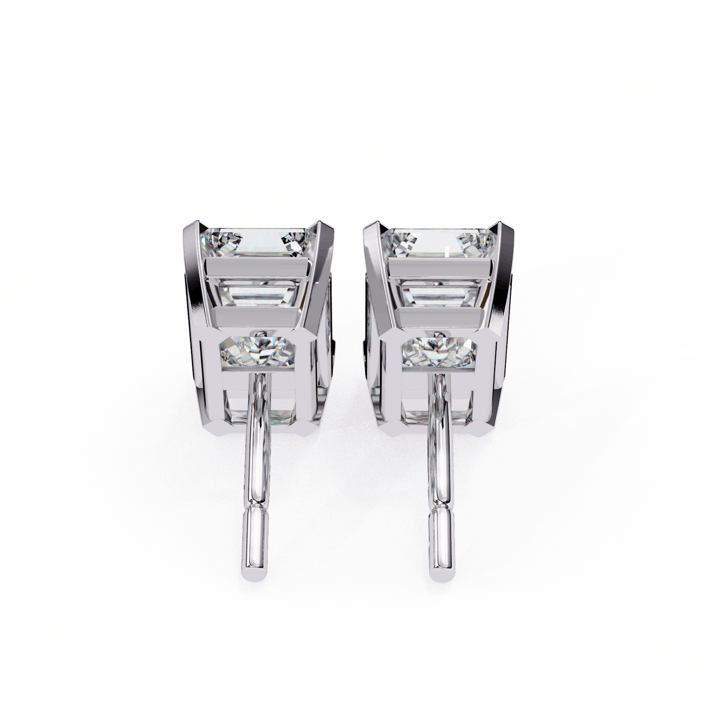 lab grown diamond | moissanite Jewellery Stardust Elegance Lab Grown Diamond OR Moissanite Stud Earrings by Rabbito Jewels