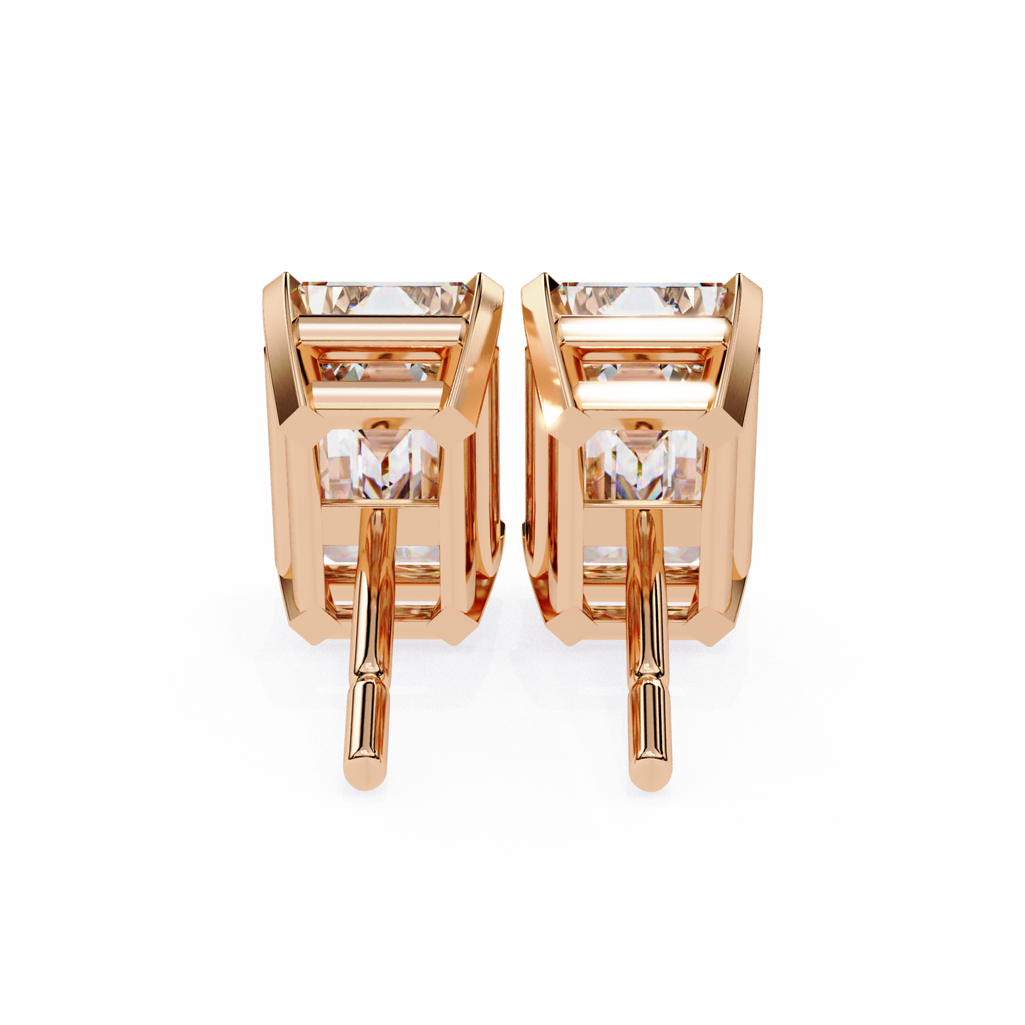 lab grown diamond | moissanite Jewellery Stardust Elegance Lab Grown Diamond OR Moissanite Stud Earrings by Rabbito Jewels