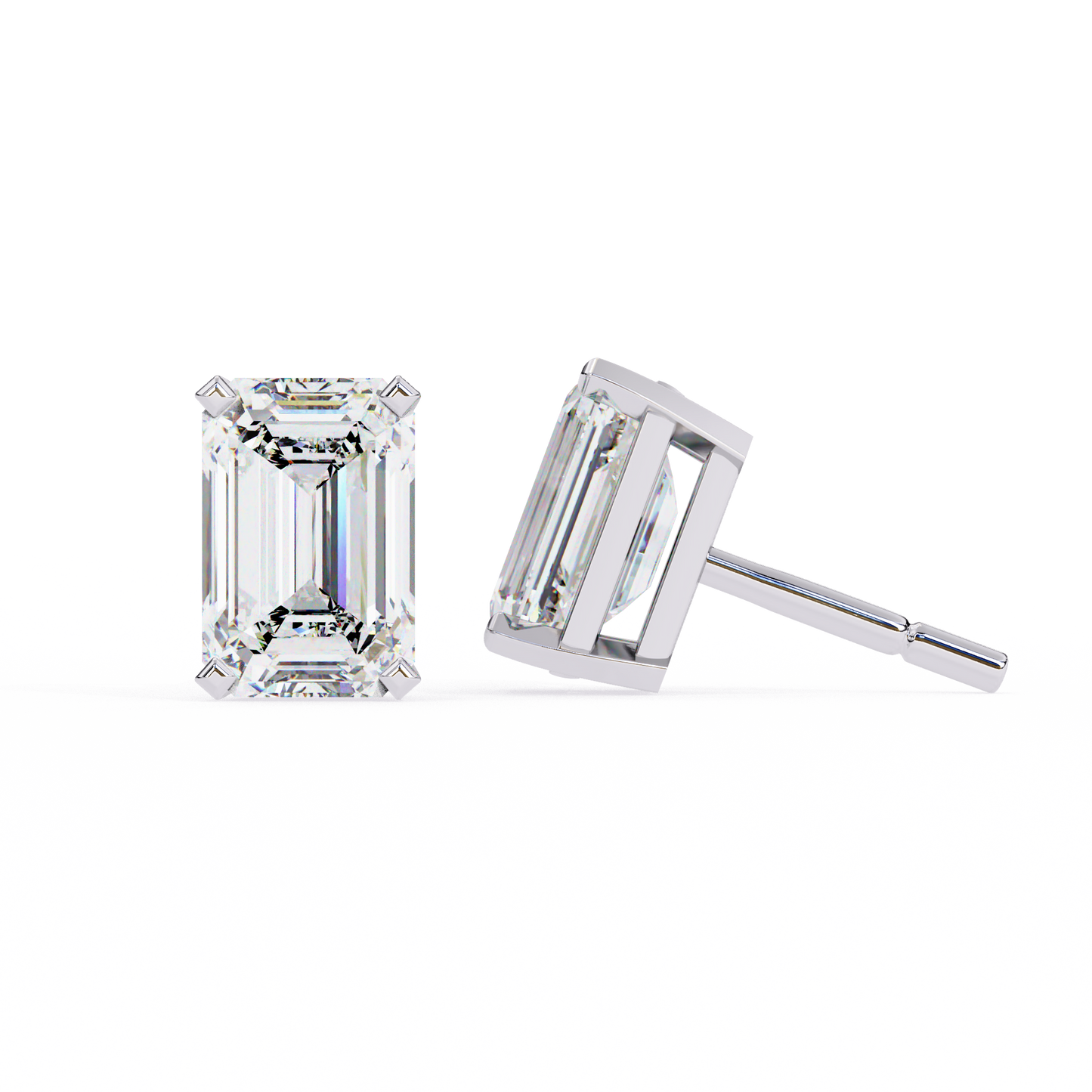 lab grown diamond | moissanite Jewellery Stardust Elegance Lab Grown Diamond OR Moissanite Stud Earrings by Rabbito Jewels