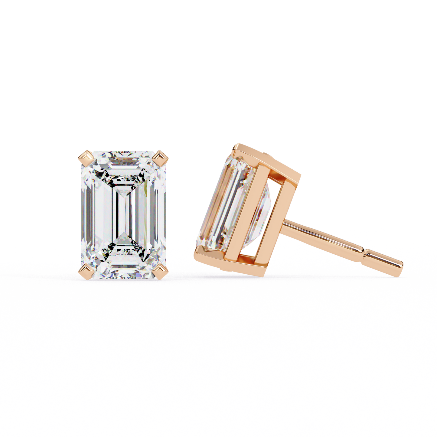lab grown diamond | moissanite Jewellery Stardust Elegance Lab Grown Diamond OR Moissanite Stud Earrings by Rabbito Jewels