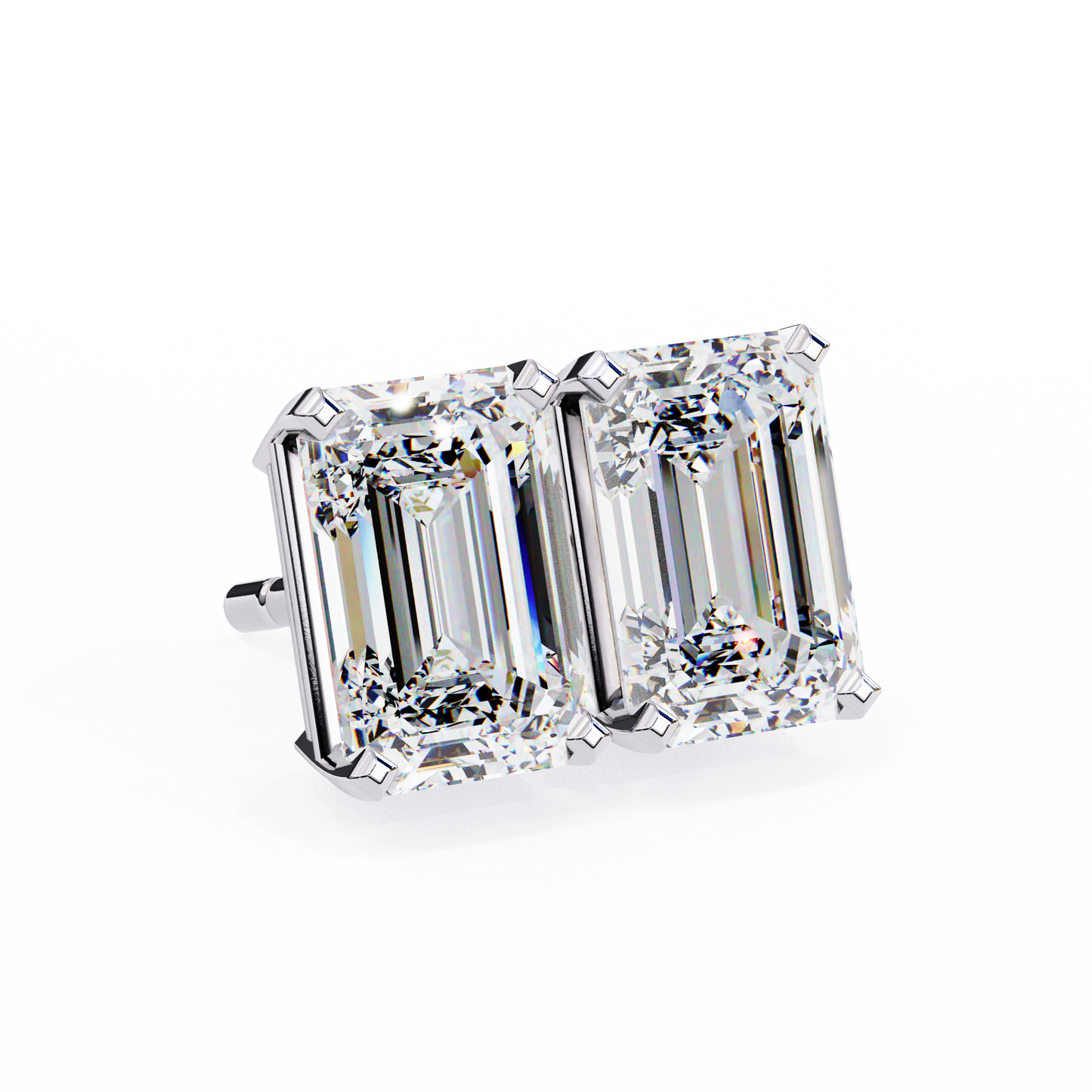 lab grown diamond | moissanite Jewellery Stardust Elegance Lab Grown Diamond OR Moissanite Stud Earrings by Rabbito Jewels