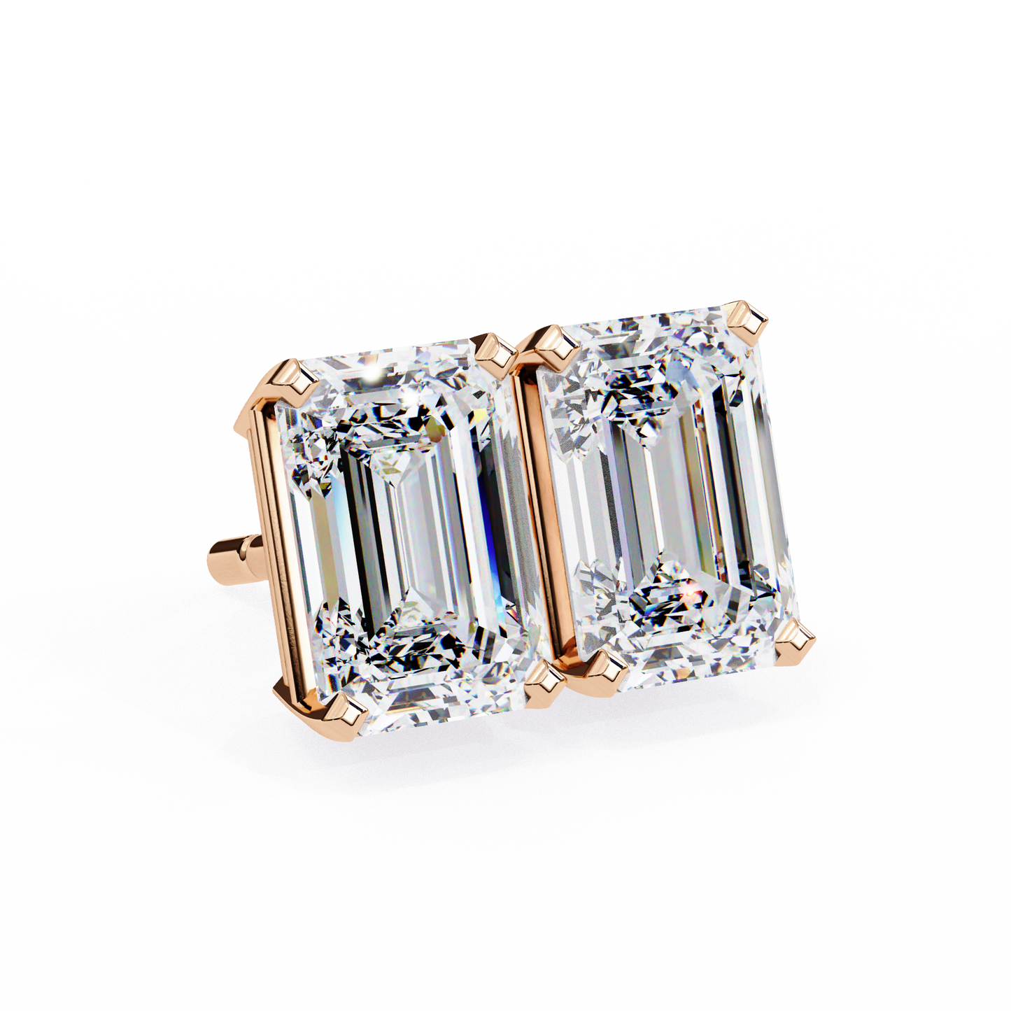 lab grown diamond | moissanite Jewellery Stardust Elegance Lab Grown Diamond OR Moissanite Stud Earrings by Rabbito Jewels