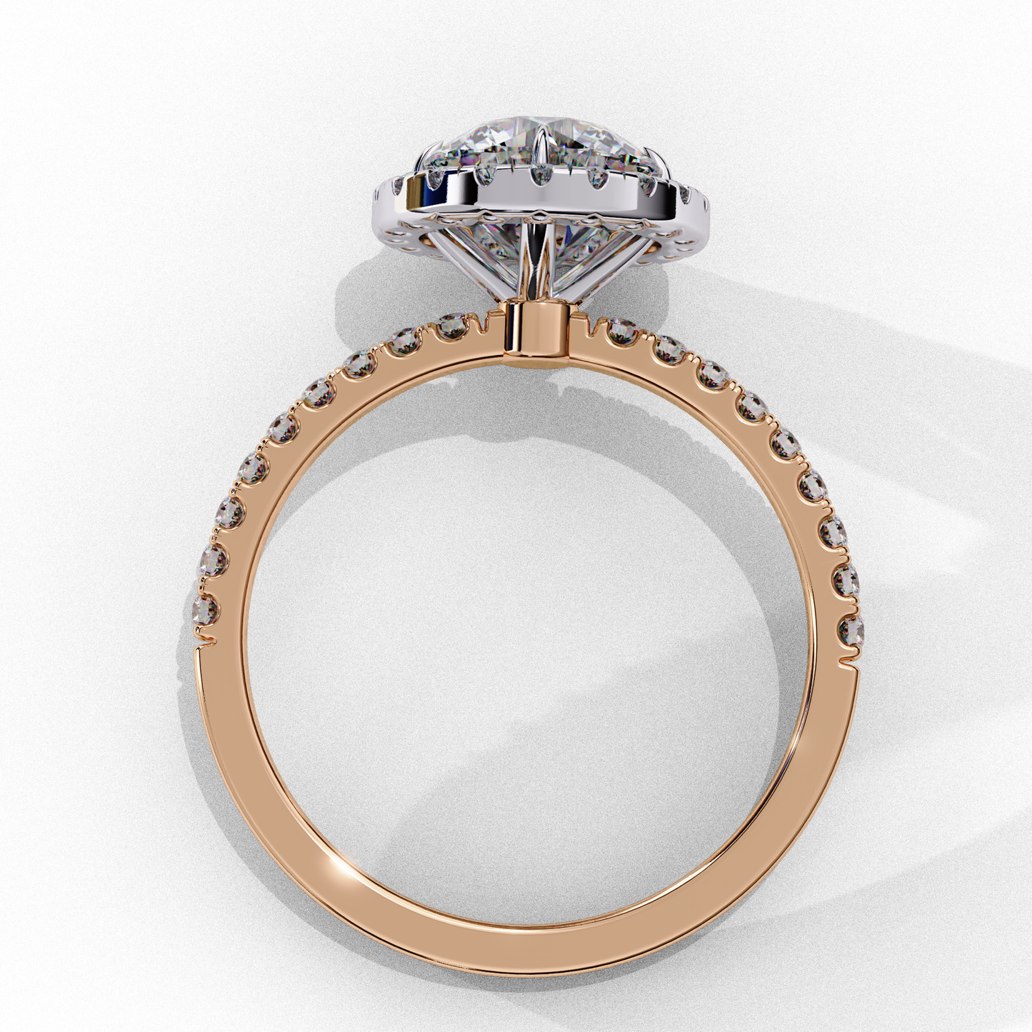lab grown diamond | moissanite Jewellery Wings Fly Halo Lab Grown Diamond OR Moissanite Ring by Rabbito Jewels