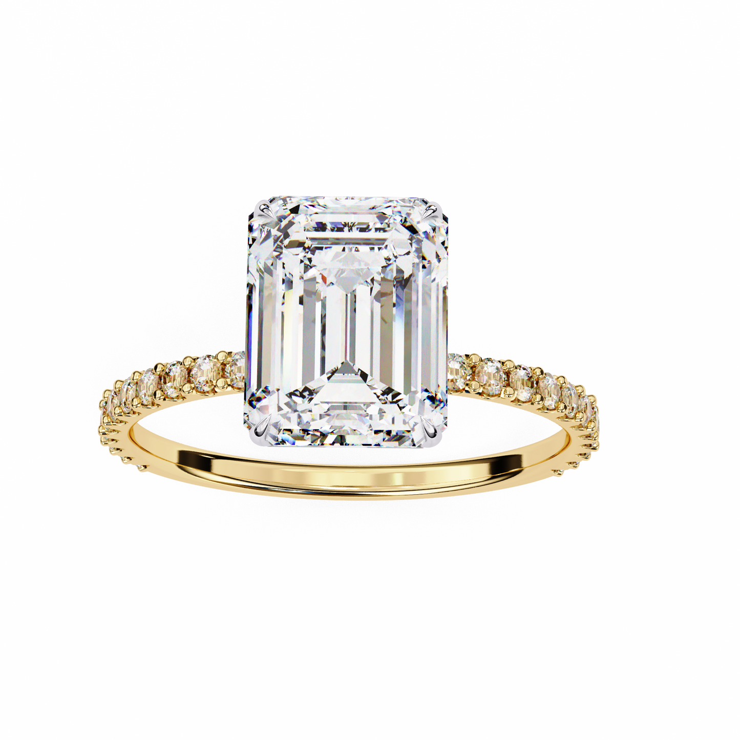 lab grown diamond | moissanite Jewellery 2.56CT Glittering Halo Lab Grown OR Moissanite Ring by Rabbito Jewels