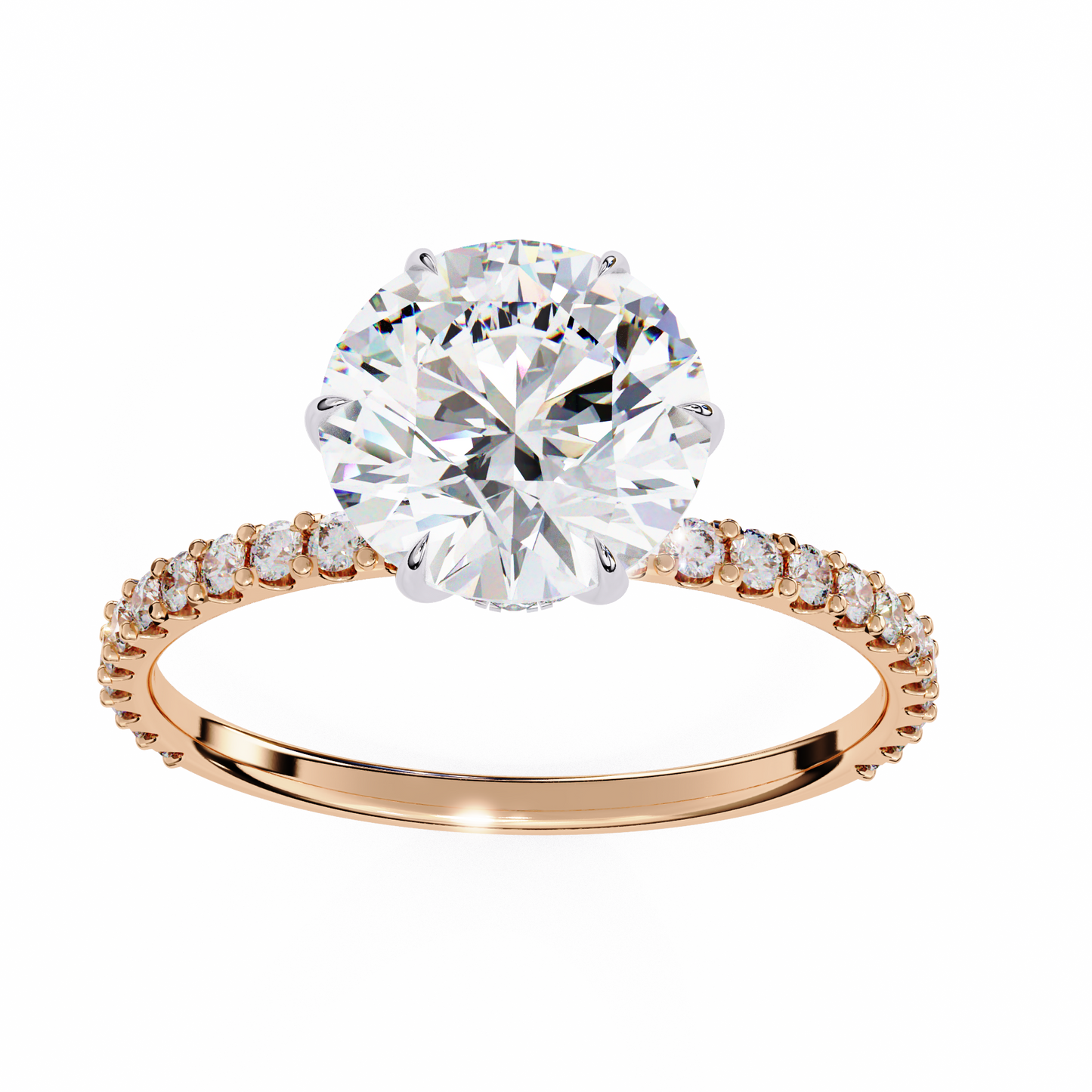 lab grown diamond | moissanite Jewellery Vogue Halo Lab Grown Diamond OR Moissanite Ring by Rabbito Jewels
