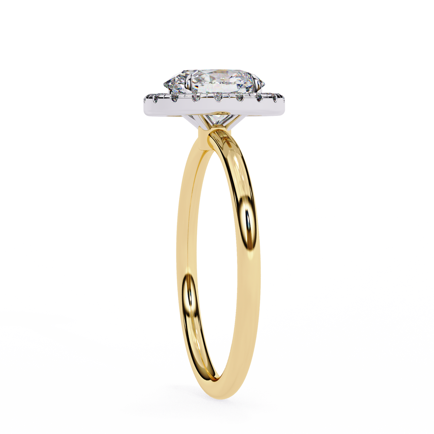 lab grown diamond | moissanite Jewellery 1.09CT Cushion Halo Lab Grown OR Moissanite Ring by Rabbito Jewels