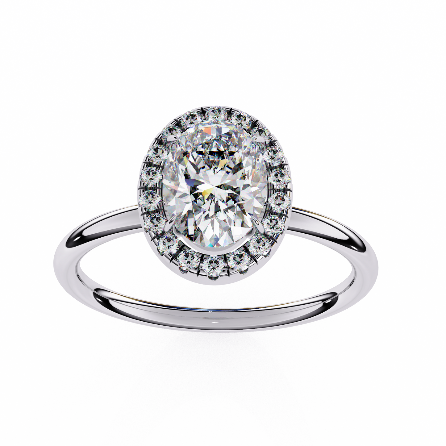 lab grown diamond | moissanite Jewellery 1.09CT Cushion Halo Lab Grown OR Moissanite Ring by Rabbito Jewels
