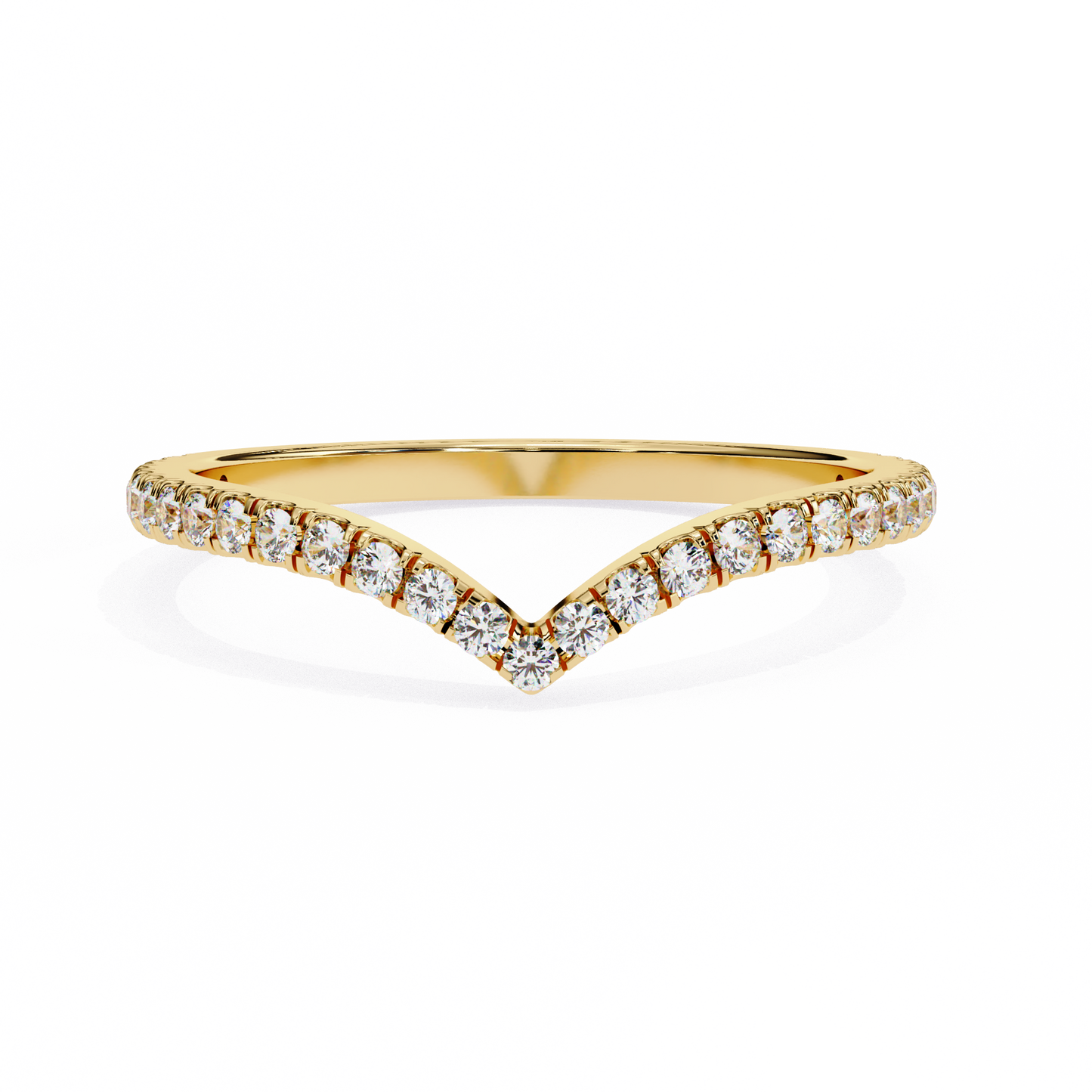 lab grown diamond | moissanite Jewellery Ellora Lab Grown Diamond OR Moissanite Ring Yellow Gold 18K by Rabbito Jewels