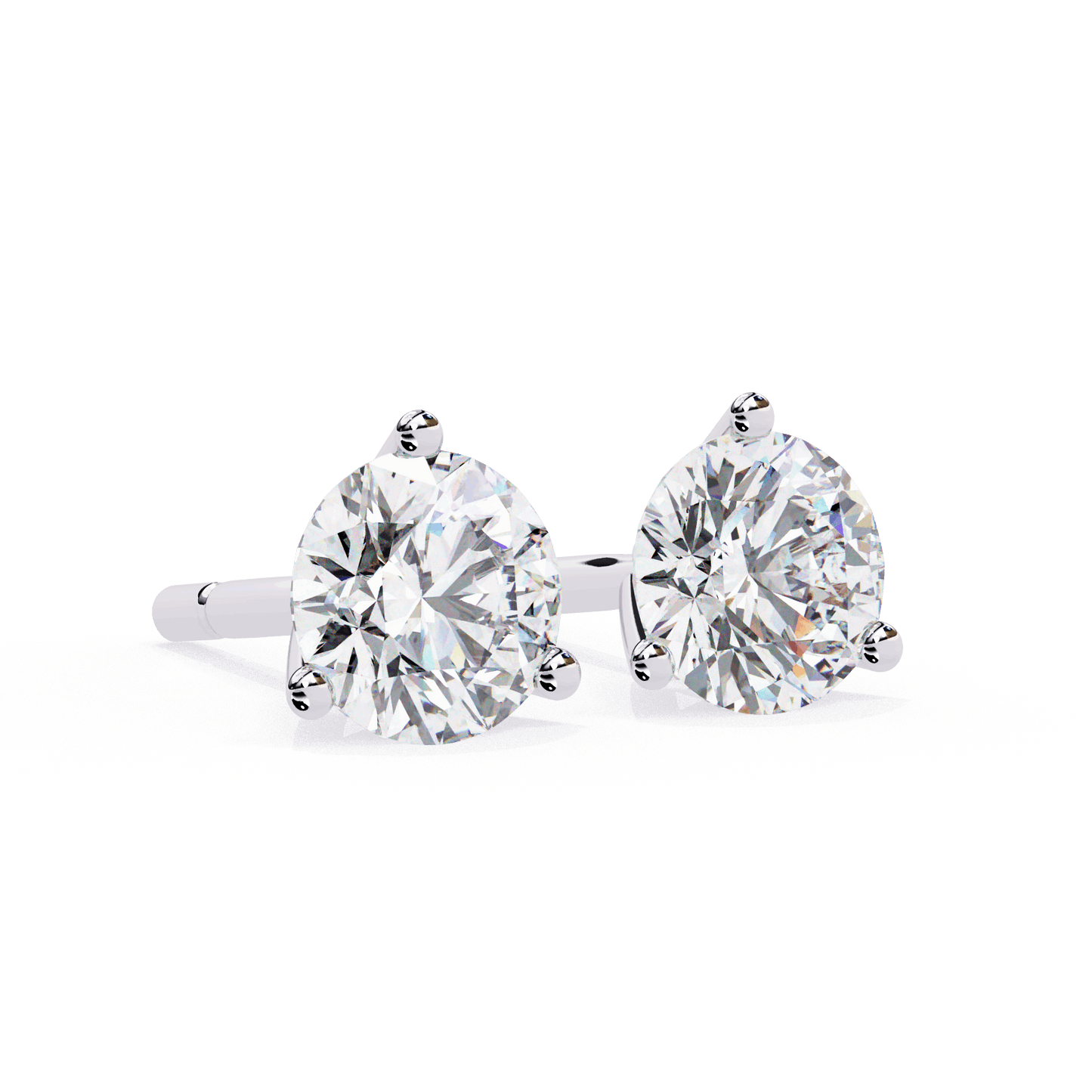 lab grown diamond | moissanite Jewellery Royal Whisper Lab Grown Diamond OR Moissanite Stud Earrings by Rabbito Jewels