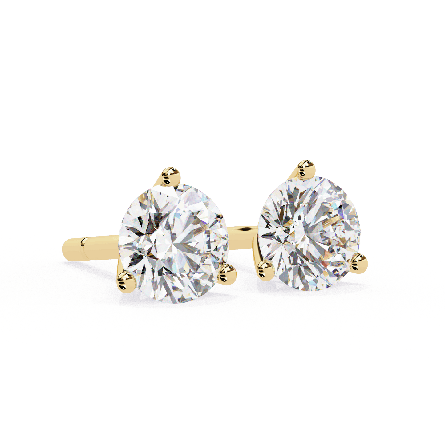 lab grown diamond | moissanite Jewellery Royal Whisper Lab Grown Diamond OR Moissanite Stud Earrings by Rabbito Jewels