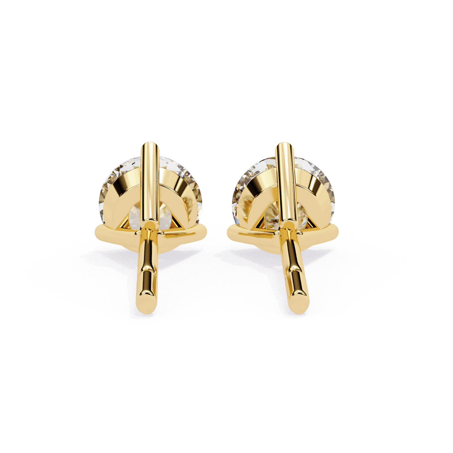 lab grown diamond | moissanite Jewellery Royal Whisper Lab Grown Diamond OR Moissanite Stud Earrings by Rabbito Jewels