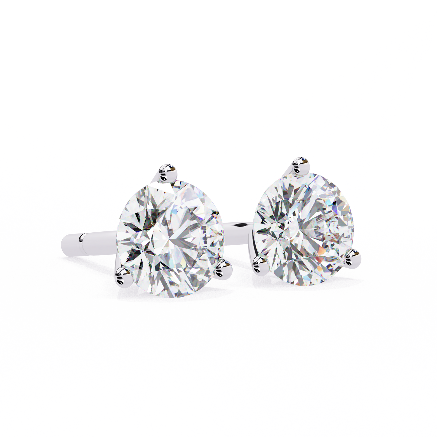 lab grown diamond | moissanite Jewellery Royal Whisper Lab Grown Diamond OR Moissanite Stud Earrings by Rabbito Jewels