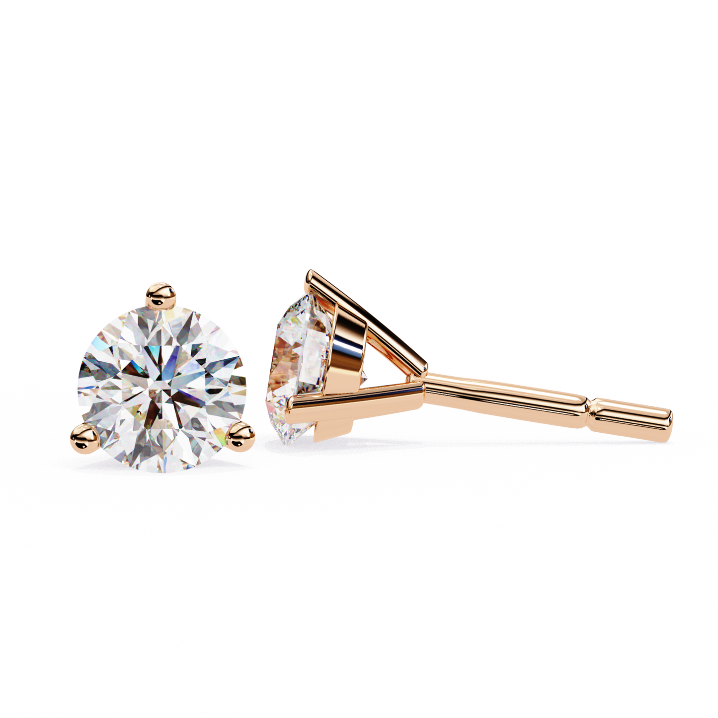lab grown diamond | moissanite Jewellery Royal Whisper Lab Grown Diamond OR Moissanite Stud Earrings by Rabbito Jewels