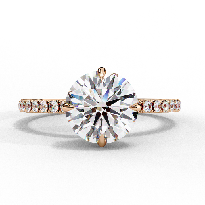 lab grown diamond | moissanite Jewellery Divine Union Lab Grown Diamond OR Moissanite Ring Rose Gold 18K by Rabbito Jewels