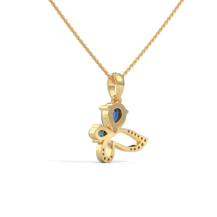 lab grown diamond | moissanite Jewellery Butterfly Lab Grown Diamond OR Moissanite Pendant by Rabbito Jewels