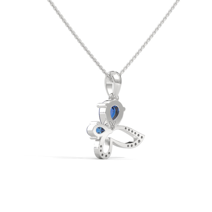 lab grown diamond | moissanite Jewellery Butterfly Lab Grown Diamond OR Moissanite Pendant by Rabbito Jewels