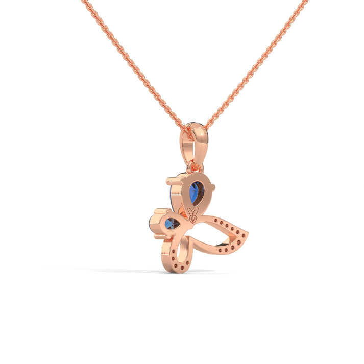 lab grown diamond | moissanite Jewellery Butterfly Lab Grown Diamond OR Moissanite Pendant by Rabbito Jewels