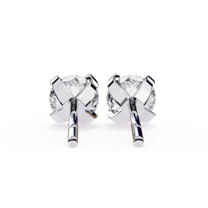 lab grown diamond | moissanite Jewellery Neon Ice 1.28ct Lab Grown OR Moissanite Stud Earrings by Rabbito Jewels