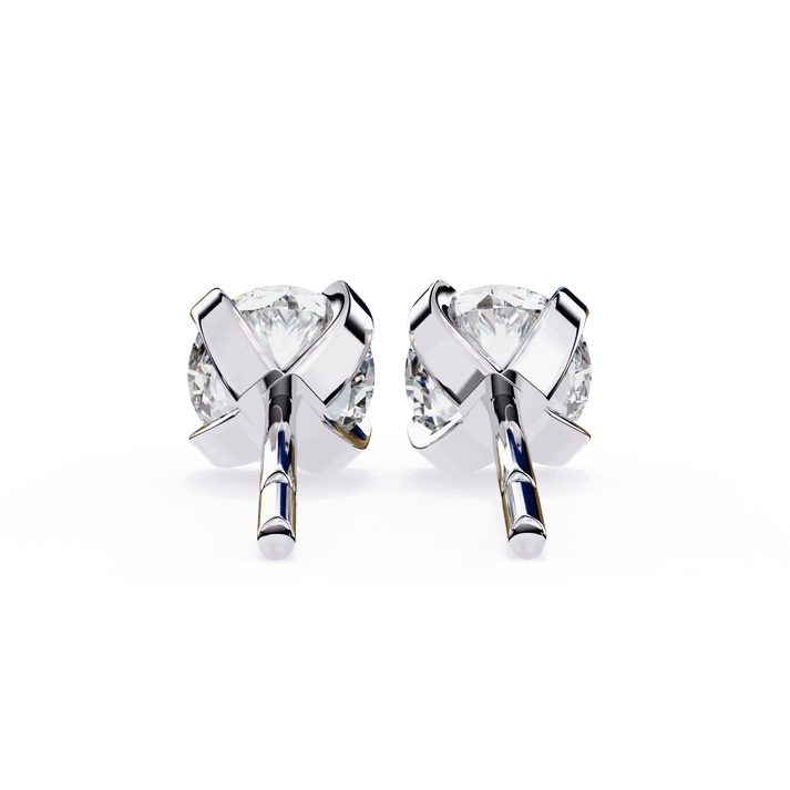 lab grown diamond | moissanite Jewellery Neon Ice 1.28ct Lab Grown OR Moissanite Stud Earrings by Rabbito Jewels