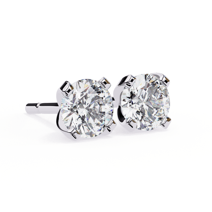 lab grown diamond | moissanite Jewellery Neon Ice 1.28ct Lab Grown OR Moissanite Stud Earrings by Rabbito Jewels