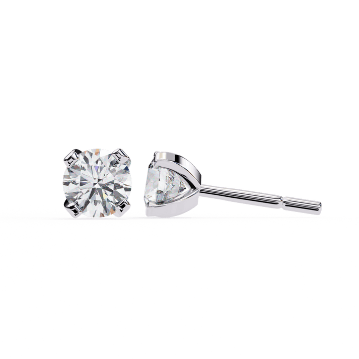 lab grown diamond | moissanite Jewellery Neon Ice 1.28ct Lab Grown OR Moissanite Stud Earrings by Rabbito Jewels