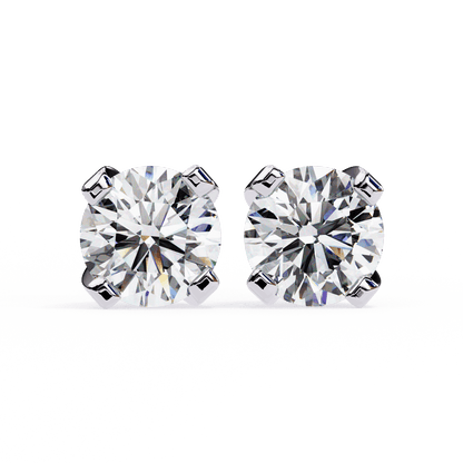 lab grown diamond | moissanite Jewellery Neon Ice 1.28ct Lab Grown OR Moissanite Stud Earrings White Gold 14K by Rabbito Jewels