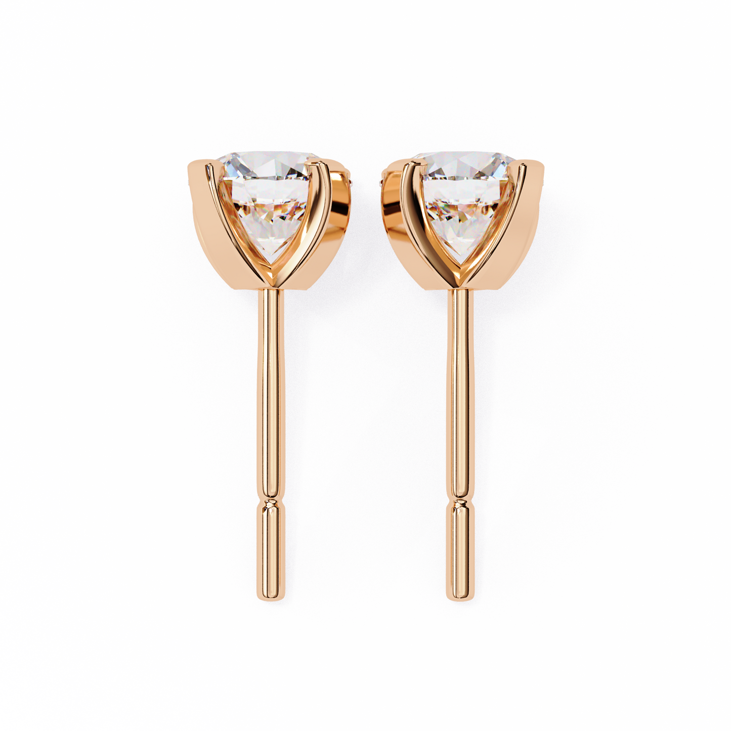 lab grown diamond | moissanite Jewellery Neon Ice 1.28ct Lab Grown OR Moissanite Stud Earrings by Rabbito Jewels