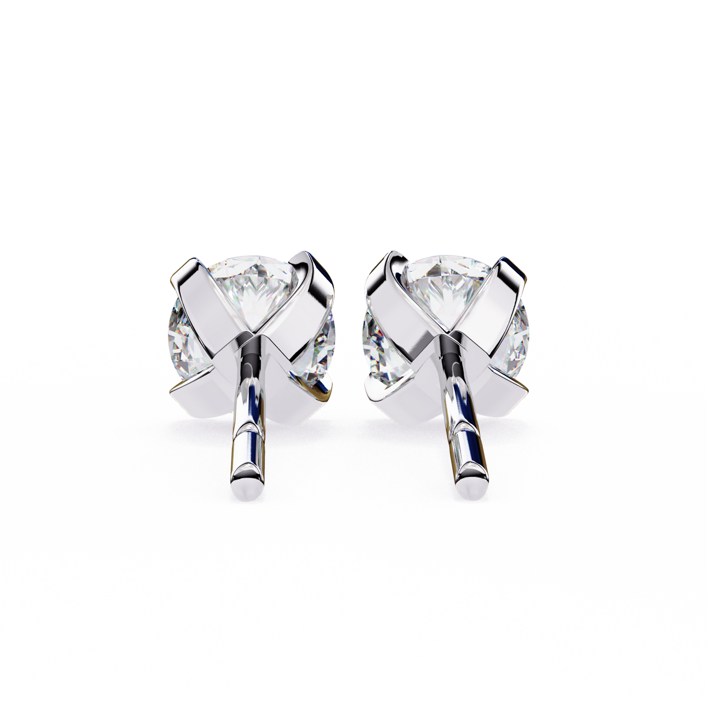 lab grown diamond | moissanite Jewellery Neon Ice 1.28ct Lab Grown OR Moissanite Stud Earrings by Rabbito Jewels