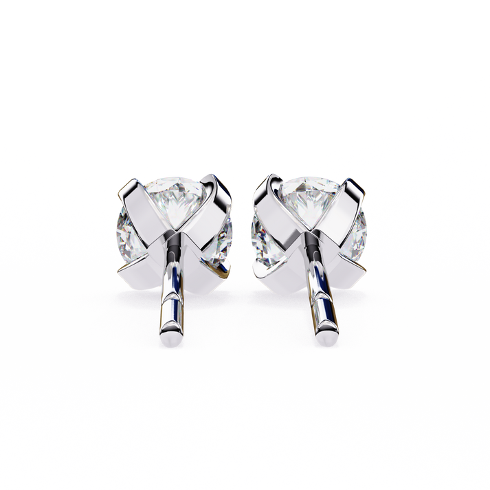 lab grown diamond | moissanite Jewellery Neon Ice 1.28ct Lab Grown OR Moissanite Stud Earrings by Rabbito Jewels
