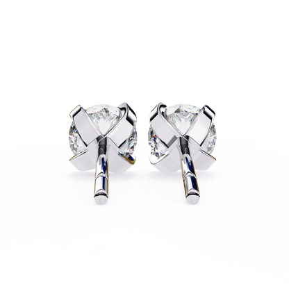 lab grown diamond | moissanite Jewellery Neon Ice 1.28ct Lab Grown OR Moissanite Stud Earrings by Rabbito Jewels