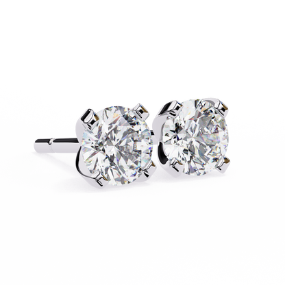 lab grown diamond | moissanite Jewellery Neon Ice 1.28ct Lab Grown OR Moissanite Stud Earrings by Rabbito Jewels