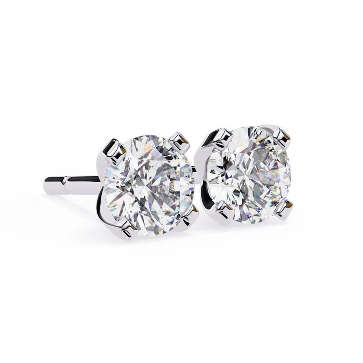 lab grown diamond | moissanite Jewellery Neon Ice 1.28ct Lab Grown OR Moissanite Stud Earrings by Rabbito Jewels