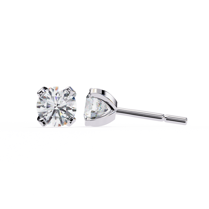 lab grown diamond | moissanite Jewellery Neon Ice 1.28ct Lab Grown OR Moissanite Stud Earrings by Rabbito Jewels
