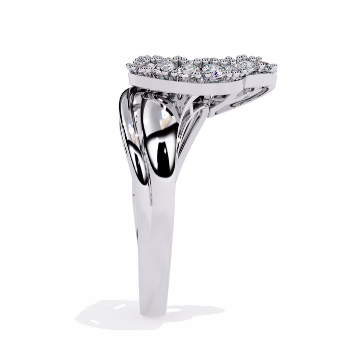 lab grown diamond | moissanite Jewellery Harmony Heart Lab Grown Diamond OR Moissanite Ring by Rabbito Jewels