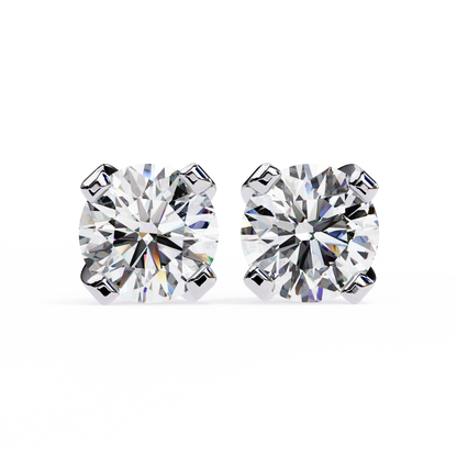 lab grown diamond | moissanite Jewellery Neon Ice 1.28ct Lab Grown OR Moissanite Stud Earrings Silver by Rabbito Jewels