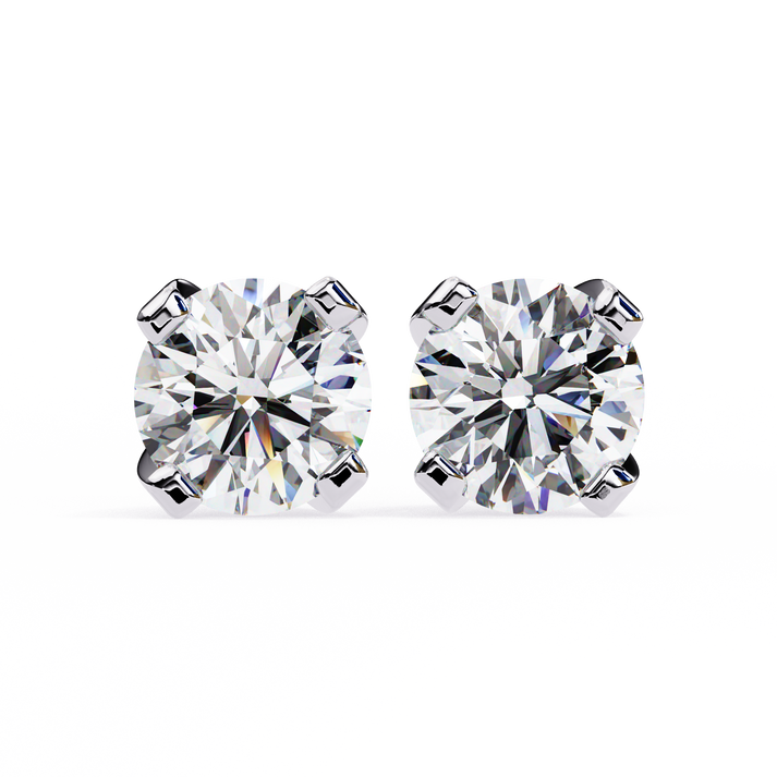 lab grown diamond | moissanite Jewellery Neon Ice 1.28ct Lab Grown OR Moissanite Stud Earrings Silver by Rabbito Jewels
