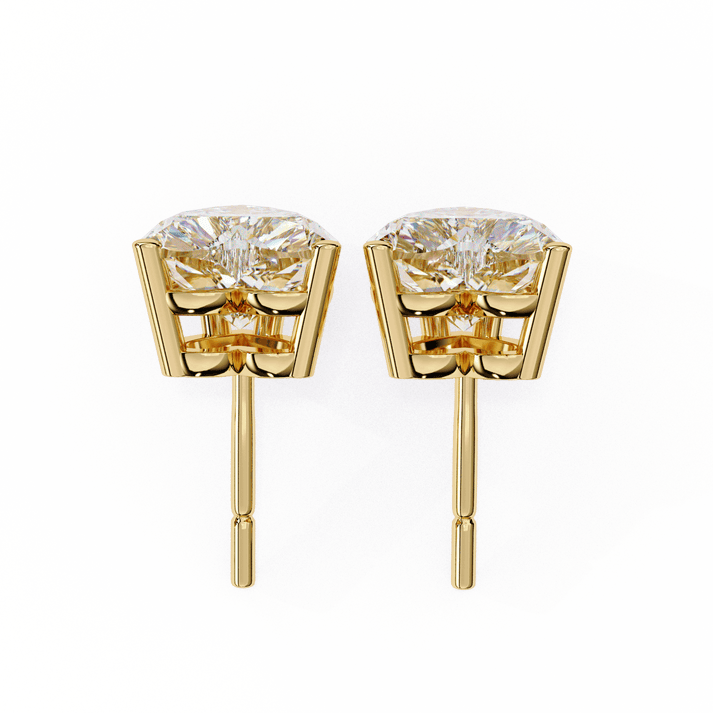 lab grown diamond | moissanite Jewellery Luxe Rebel 1.21ct Lab Grown OR Moissanite Heart Stud Earrings by Rabbito Jewels
