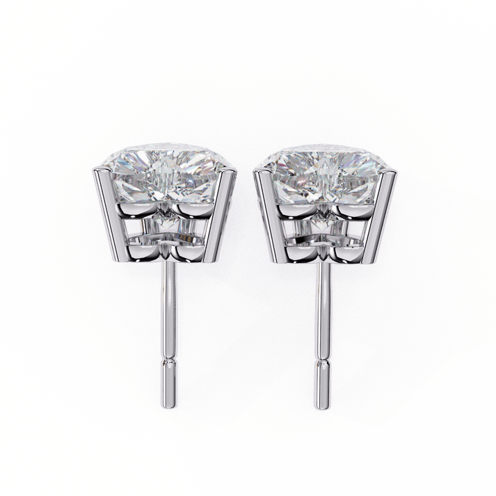 lab grown diamond | moissanite Jewellery Luxe Rebel 1.21ct Lab Grown OR Moissanite Heart Stud Earrings by Rabbito Jewels