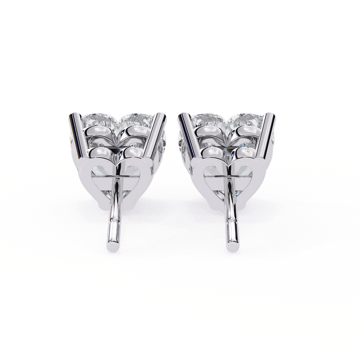 lab grown diamond | moissanite Jewellery Luxe Rebel 1.21ct Lab Grown OR Moissanite Heart Stud Earrings by Rabbito Jewels