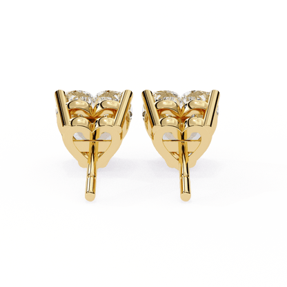 lab grown diamond | moissanite Jewellery Luxe Rebel 1.21ct Lab Grown OR Moissanite Heart Stud Earrings by Rabbito Jewels