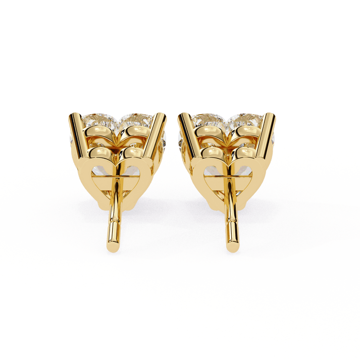 lab grown diamond | moissanite Jewellery Luxe Rebel 1.21ct Lab Grown OR Moissanite Heart Stud Earrings by Rabbito Jewels