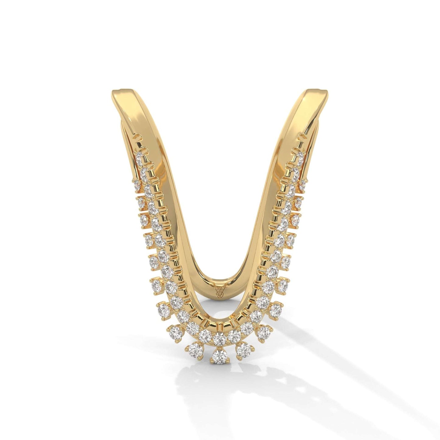 lab grown diamond | moissanite Jewellery Vanaki Lab Grown Diamond OR Moissanite Ring Yellow Gold 14K by Rabbito Jewels