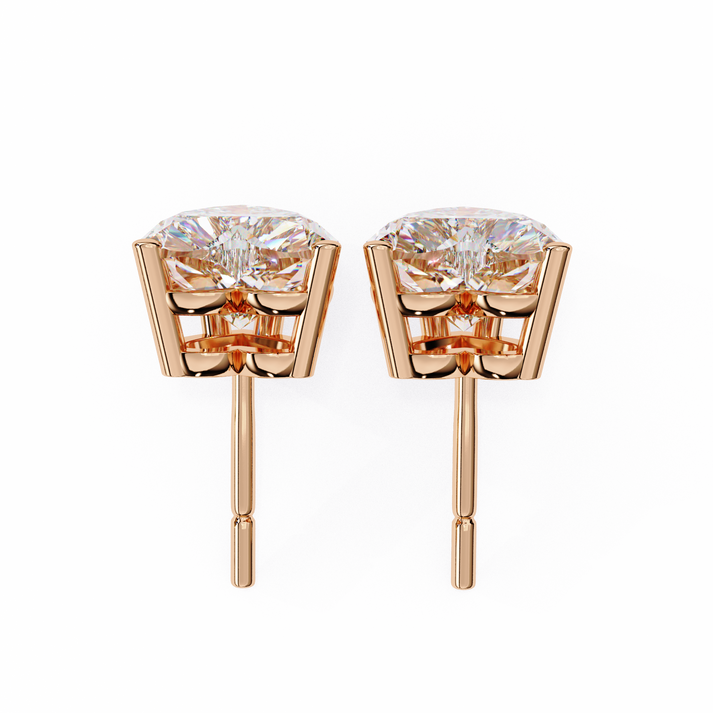 lab grown diamond | moissanite Jewellery Luxe Rebel 1.21ct Lab Grown OR Moissanite Heart Stud Earrings by Rabbito Jewels