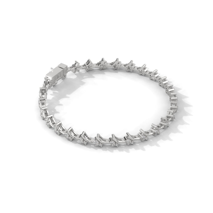 lab grown diamond | moissanite Jewellery Dewdrop Lab Grown Diamond OR Moissanite Bracelet by Rabbito Jewels